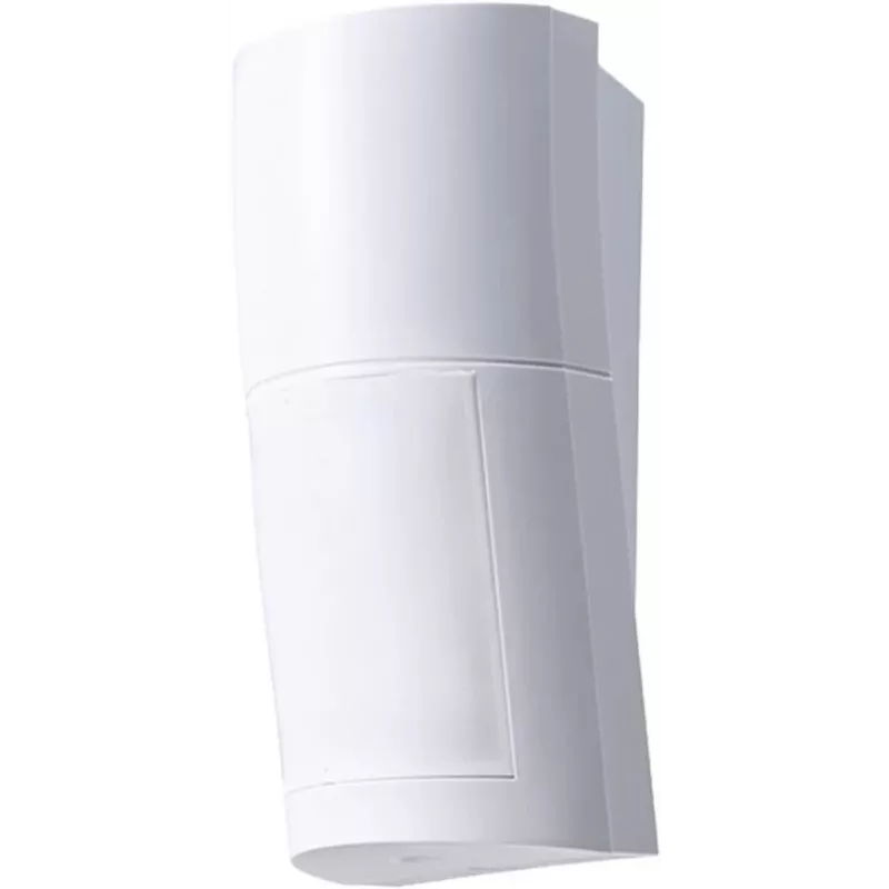 OPTEX QXI-DT-X5 detector exterior con PIR y microondas, inmunidad a mascotas, con antienmascaramiento