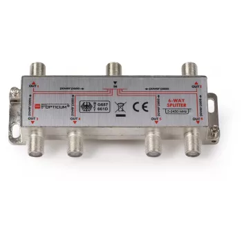 OPTICUM Distribuidor de señal DVB-T/SAT 1x6 5-2400 MHz