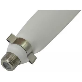 Opticum Cable plano pasamuros para ventana conector hembra F a conector hembra F 25 cm blanco
