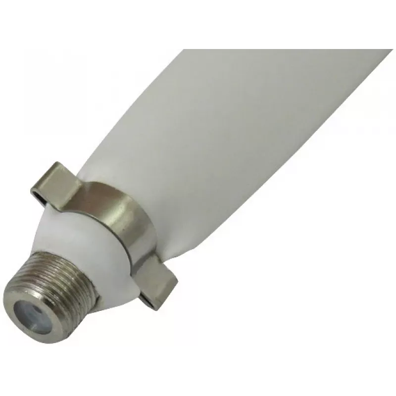 Opticum Cable plano pasamuros para ventana conector hembra F a conector hembra F 25 cm blanco