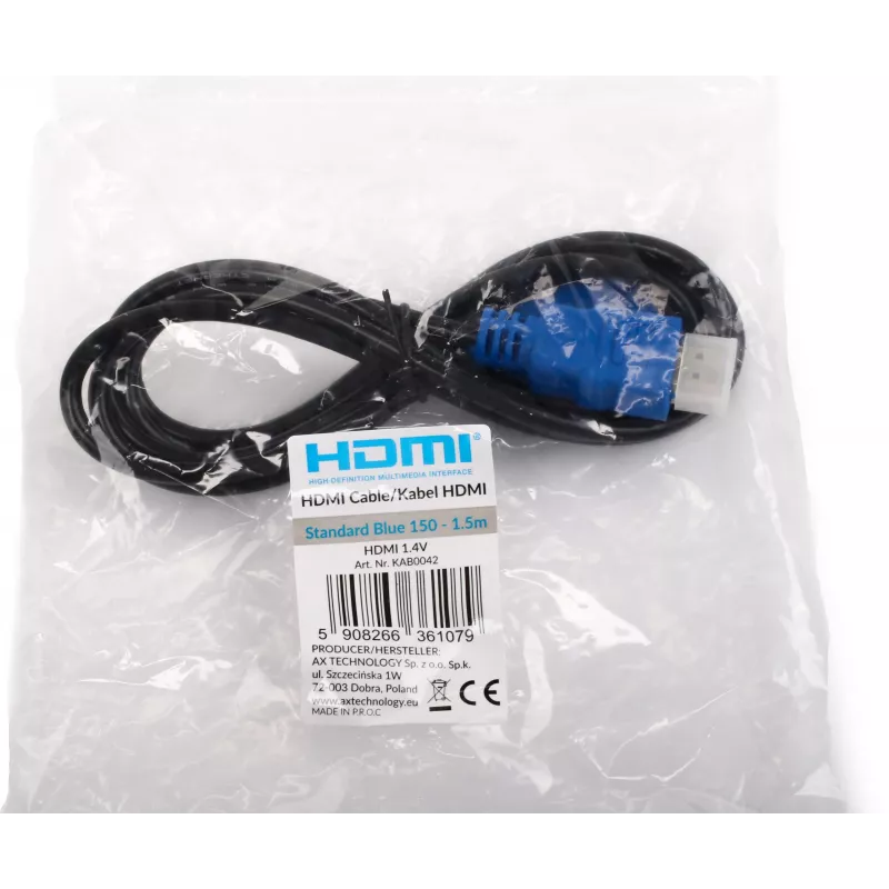 Opticum Standard Blue cable HDMI 1,5 m v1.4 High Speed con Ethernet