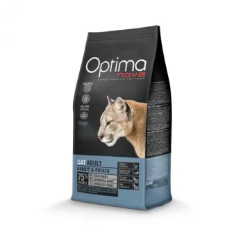 OPTIMANOVA Cat Adult Rabbit and Potatoes - pienso para gatos - 2 kg