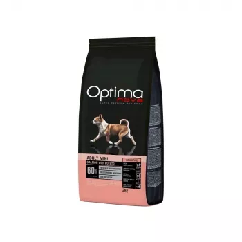 OPTIMANOVA Mono Dog Adult Mini Salmón y Patatas - Pienso para perros - 2 kg