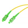 Latiguillo de fibra óptica monomodo 9/125 simplex, 3 m, SC/APC a SC/APC, 3,0 mm LSZH amarillo