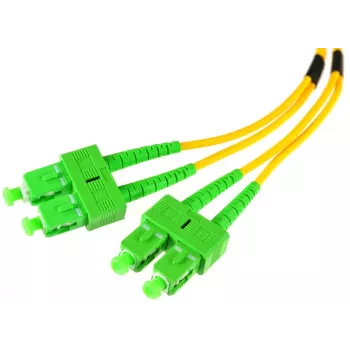 OPTIX Cable de conexión monomodo dúplex SC/APC a SC/APC 1 m LSZH amarillo