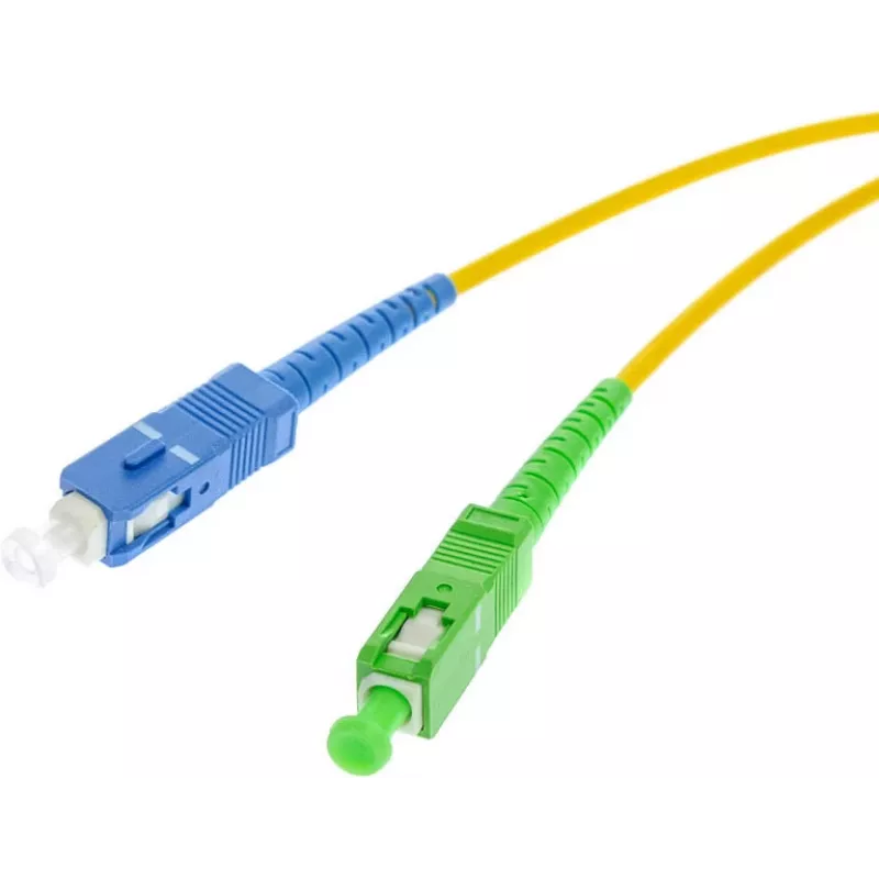 OPTIX Cable de red de fibra óptica monomodo SC/UPC a SC/APC simplex 1 m LSZH amarillo