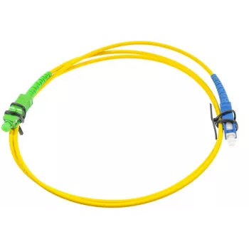 OPTIX Cable de red de fibra óptica monomodo SC/UPC a SC/APC simplex 1 m LSZH amarillo