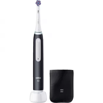 Oral-B iO White Clean cepillo de dientes eléctrico, negro/blanco con estuche de viaje