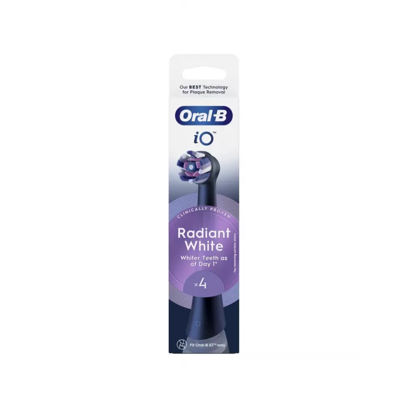 Oral-B iO Whitening Cabezales de cepillo pack de 4 (negro)