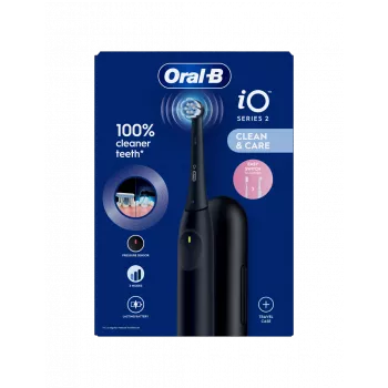 ORAL-B iO2 Night Black Cepillo de dientes eléctrico con estuche de viaje