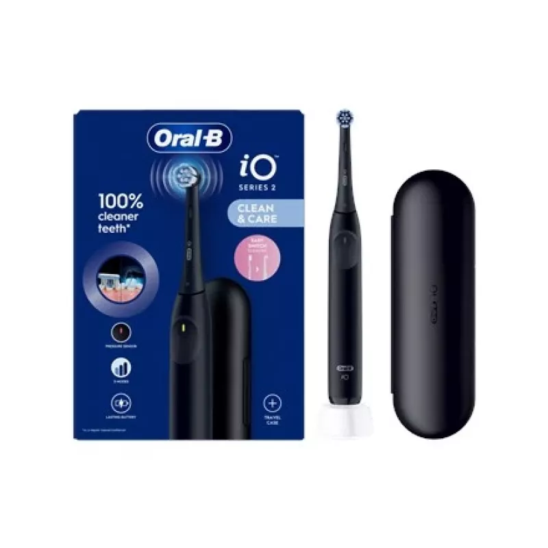 ORAL-B iO2 Night Black Cepillo de dientes eléctrico con estuche de viaje