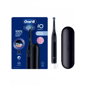 ORAL-B iO2 Night Black Cepillo de dientes eléctrico con estuche de viaje