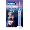 Oral-B Vitality PRO Kids Frozen cepillo de dientes eléctrico para niños, recargable, 2 modos, 1 cabezal de cepillo, azul