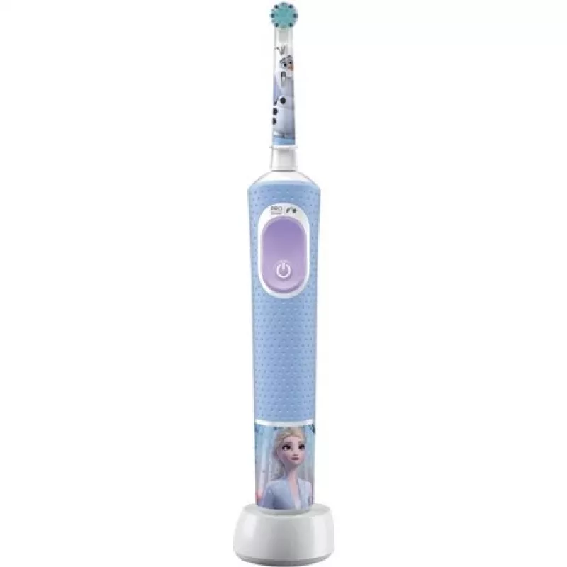 Oral-B Vitality PRO Kids Frozen cepillo de dientes eléctrico para niños, recargable, 2 modos, 1 cabezal de cepillo, azul