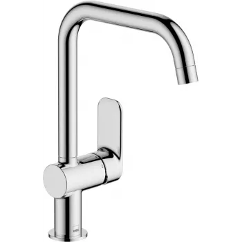 Oras Linea Grifo de cocina con ducha extraíble, cromo