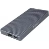 ORICO Base de acoplamiento M.2 NVMe con PD 100W activo, HDMI 2.0, audio, RJ-45, lector de tarjetas - Gris (CDH-9N-GY-BP)
