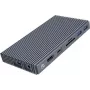 ORICO Base de acoplamiento M.2 NVMe con PD 100W activo, HDMI 2.0, audio, RJ-45, lector de tarjetas - Gris (CDH-9N-GY-BP)