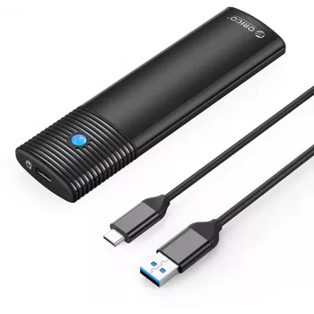 ORICO Carcasa SSD M.2 SATA USB-C 5Gbps negra PWM2-BK-EP