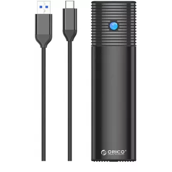 ORICO Carcasa SSD M.2 SATA USB-C 5Gbps negra PWM2-BK-EP