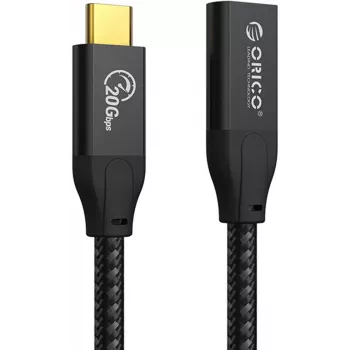 ORICO cable alargador USB-C 3.2 Gen 2x2 – 20 Gbit/s, 100 W PD, 4K@60Hz, 1 m, negro