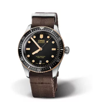 ORIS Aquis Date 43540752030 reloj automático para hombre 40mm esfera azul brazalete de acero inoxidable