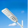 ORLLO Farola solar LED 400W con panel de 28W, sensor de movimiento y mando a distancia, 2713LM, 6500K