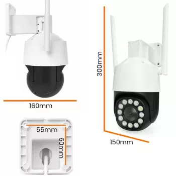 Cámara IP PTZ ORLLO TZ11 4K 8MP con Wi-Fi y 4G LTE, Tuya Smart, panorámica-inclinación, vigilancia exterior