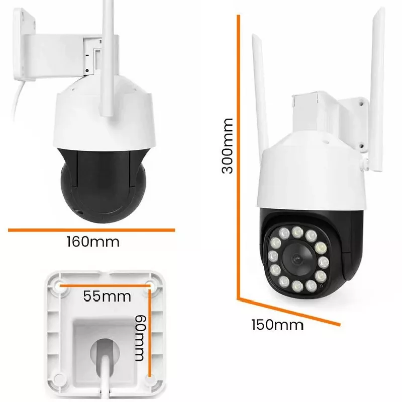 Cámara IP PTZ ORLLO TZ11 4K 8MP con Wi-Fi y 4G LTE, Tuya Smart, panorámica-inclinación, vigilancia exterior