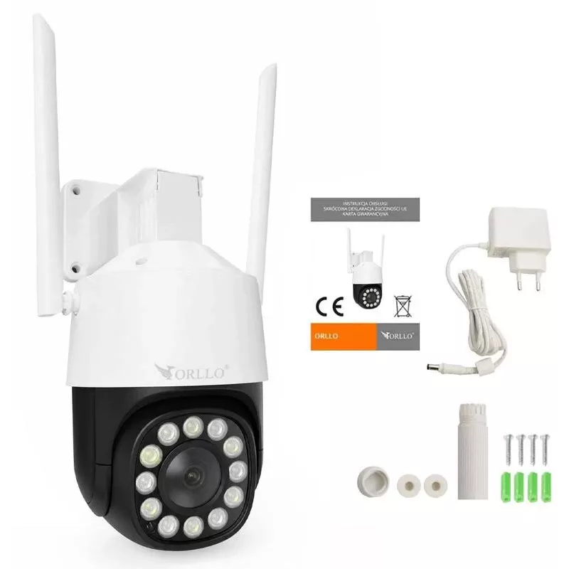 Cámara IP PTZ ORLLO TZ11 4K 8MP con Wi-Fi y 4G LTE, Tuya Smart, panorámica-inclinación, vigilancia exterior