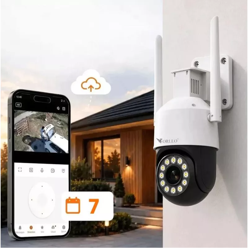 Cámara IP PTZ ORLLO TZ11 4K 8MP con Wi-Fi y 4G LTE, Tuya Smart, panorámica-inclinación, vigilancia exterior