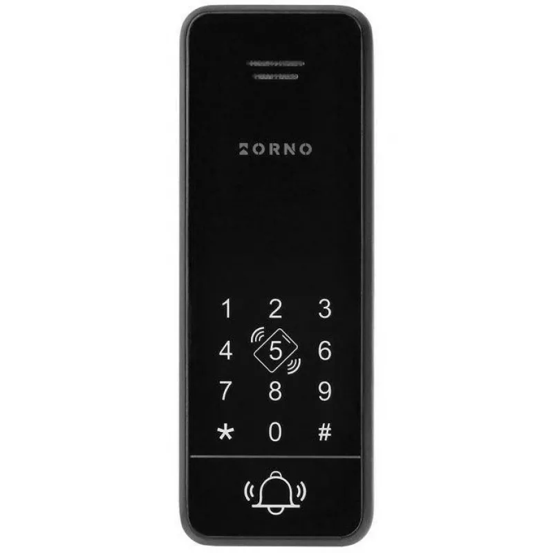 ORNO OR-DOM-BA-933/B Set de portero automático de audio, vivienda unifamiliar, 2 hilos, teclado, RFID, negro