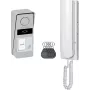 ORNO OR-DOM-RD-937/W kit de portero automático analógico, 1 unidad interior, 1 panel exterior, blanco/plata