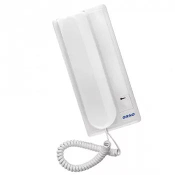 ORNO OR-DOM-RL-901UD (RL-3208U) Auricular de portero automático, blanco, montaje en superficie, 2 hilos analógico
