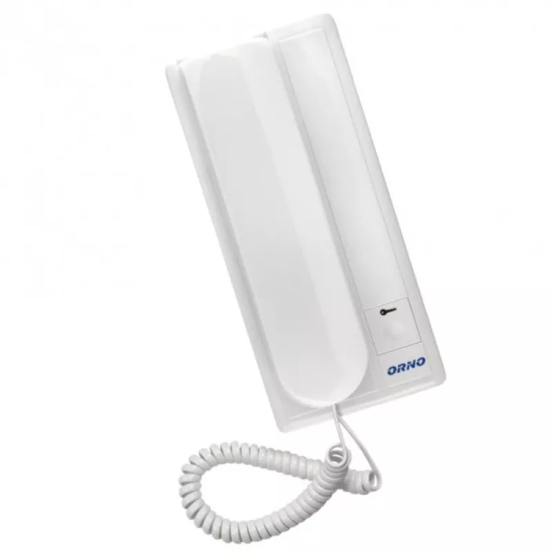 ORNO OR-DOM-RL-901UD (RL-3208U) Auricular de portero automático, blanco, montaje en superficie, 2 hilos analógico