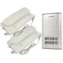 ORNO Fossa Multi OR-DOM-RL-903 Set de portero automático para dos viviendas, blanco/plata