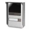 ORNO OR-DOM-SL-923 kit de portero de 2 hilos para vivienda unifamiliar, montaje en superficie, panel exterior plata/gris, Uniphone blanco