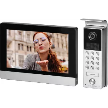 ORNO OR-VID-ME-1056FHD/B videoportero Wi-Fi 7 pulgadas con unidad exterior Full HD 1080p, negro