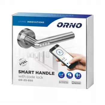 ORNO OR-ZS-850 Cerradura electrónica de manilla con código, IP44, negra