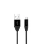 ORSEN S32 Cable micro USB 2.1A 1,2m Negro