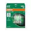 Osram H7 Ultra Life pack de 2 lámparas halógenas para faros 12V 55W
