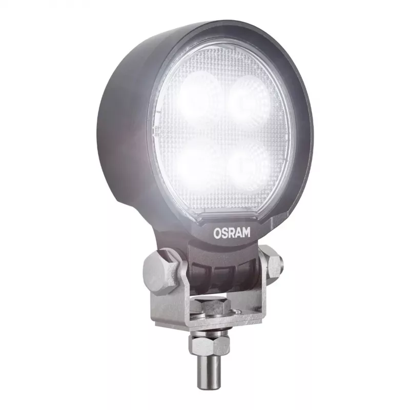 Lámpara de trabajo LED Osram ROUND WL VX80-WD, 10W, 12/24V, 800lm, 6000K, Haz amplio, IP67, ECE R10, Conector DT, 80mm