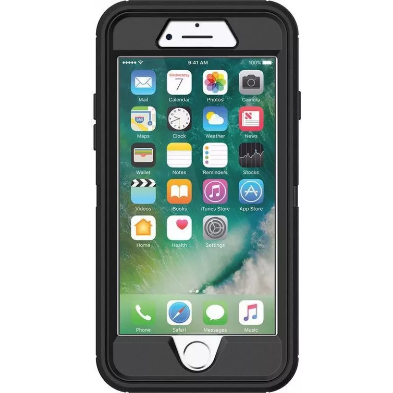 OtterBox Defender Series Apple iPhone 7 - ProPack Each - Funda protectora resistente - Policarbonato, caucho sintético - Negro - para Apple iPhone 7, 8, SE (2ª generación), SE (3ª generación)