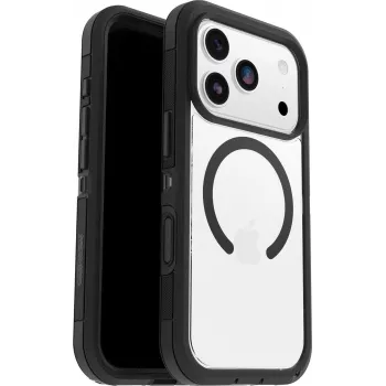 OtterBox Defender Series Pro XT Clear Camera Control Funda para Apple iPhone 17 Pro, Clear/Negro