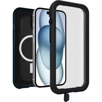 OtterBox FRE Funda protectora MagSafe para Apple iPhone 15 - Negra