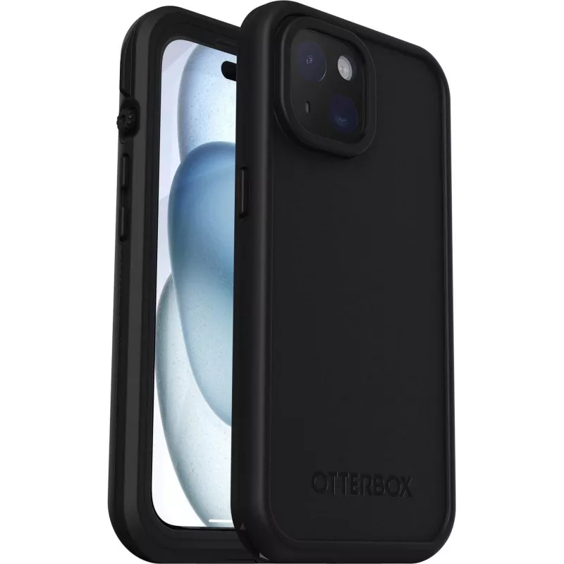 OtterBox FRE Funda protectora MagSafe para Apple iPhone 15 - Negra
