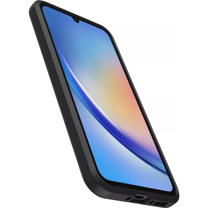 OtterBox React Serie Tapa trasera para Samsung Galaxy A34 5G Negro Pro Pack (77-91637)