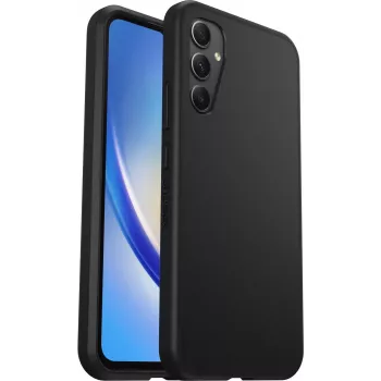 OtterBox React Serie Tapa trasera para Samsung Galaxy A34 5G Negro Pro Pack (77-91637)