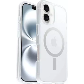 OtterBox React Series Funda MagSafe para Apple iPhone 16 - Clear