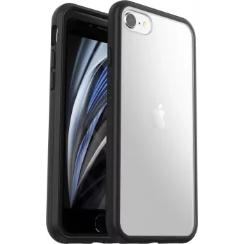 OtterBox React Series funda trasera para móvil - Black Crystal - para Apple iPhone 7, 8, SE (2nd Gen), SE (3rd Gen)