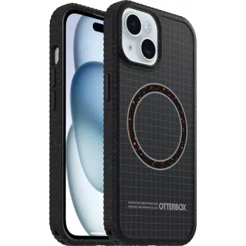 OtterBox Sole Series Funda para móvil con MagSafe - Tejido - Midnight Circle (Negro)